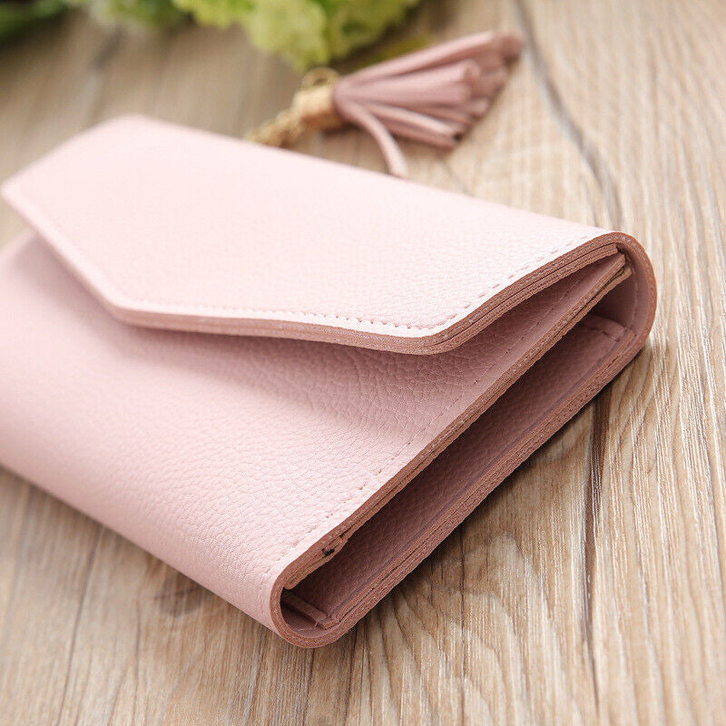 Load image into Gallery viewer, Women Ladies Leather Long Wallet Card Slot Key Holder Cash Coin Purse Clutch Bag
