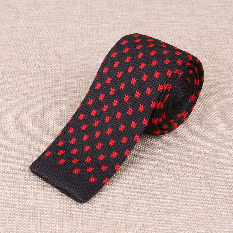 Load image into Gallery viewer, Brand New Men'S Knitted Fashion Tie Features Narrow Version Flat Head