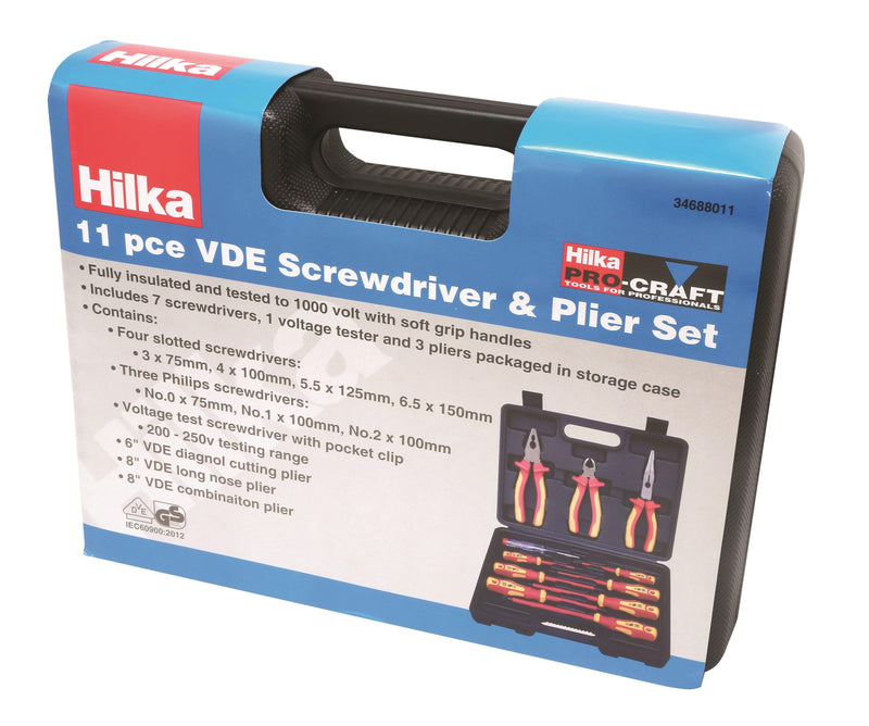 Load image into Gallery viewer, 11 pce VDE Screwdriver & Pliers Set