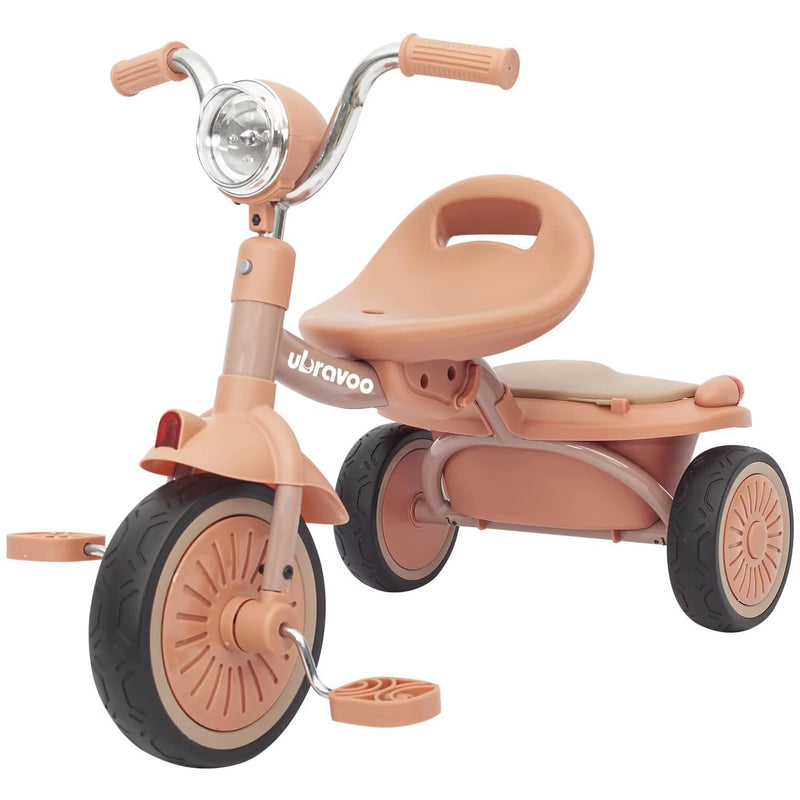 Load image into Gallery viewer, Baby Foldable Tricycle Trike with Pedals,Unique PU Wheels