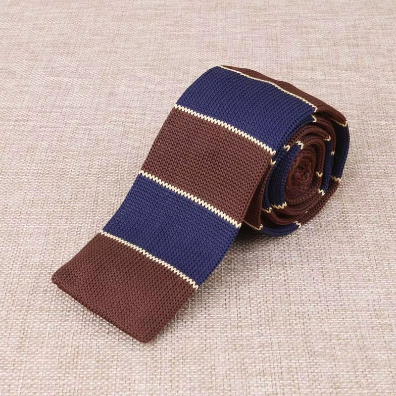 Load image into Gallery viewer, Brand New Men'S Knitted Fashion Tie Features Narrow Version Flat Head