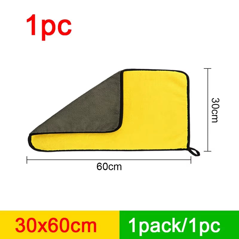 Load image into Gallery viewer, SEAMETAL Microfiber Car Washing Towel 400GSM Double-Sided Coral Velvet Clean Towels High Water Absorption Car Wash Drying Cloth