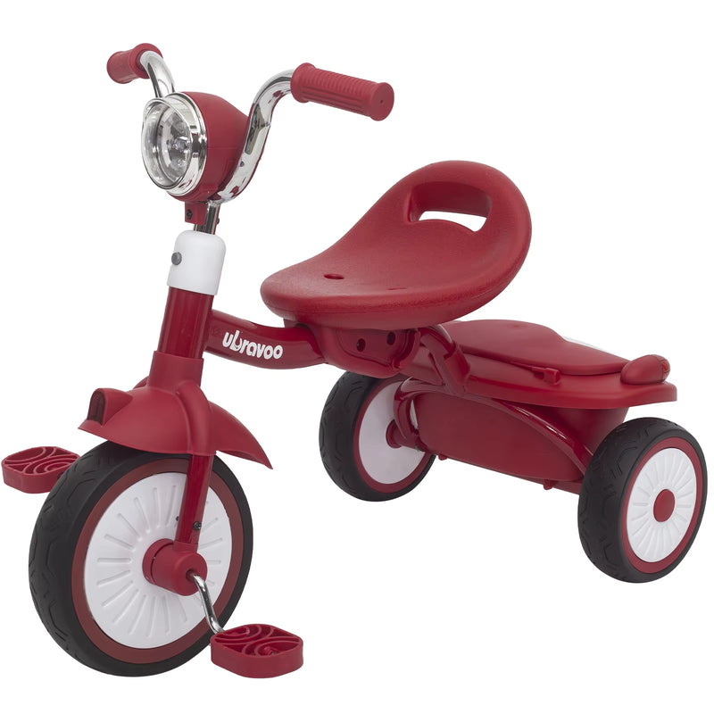 Load image into Gallery viewer, Baby Foldable Tricycle Trike with Pedals,Unique PU Wheels