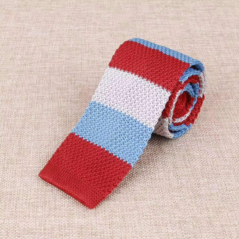 Load image into Gallery viewer, Brand New Men'S Knitted Fashion Tie Features Narrow Version Flat Head