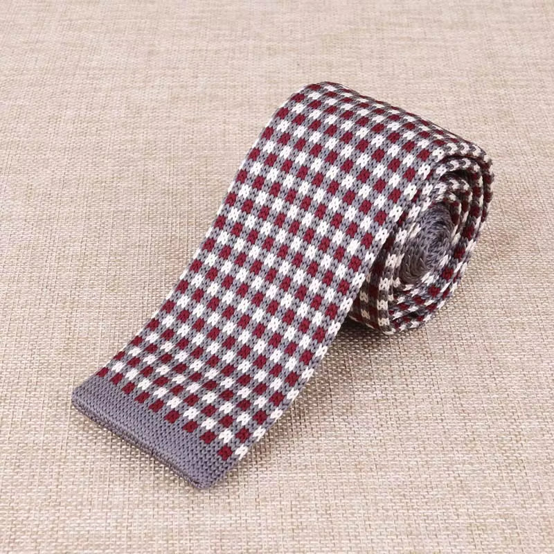 Load image into Gallery viewer, Brand New Men'S Knitted Fashion Tie Features Narrow Version Flat Head