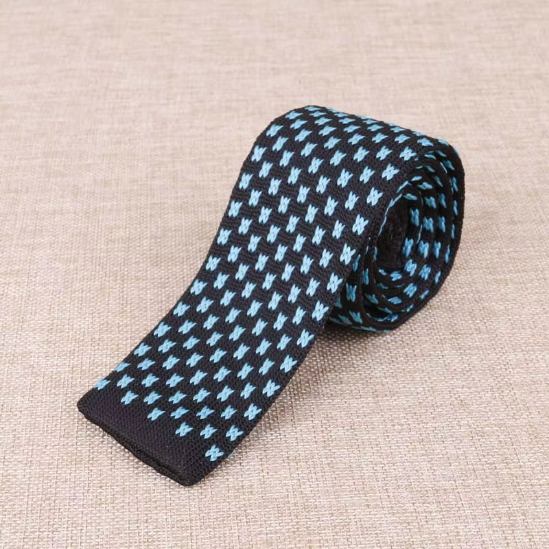 Load image into Gallery viewer, Brand New Men'S Knitted Fashion Tie Features Narrow Version Flat Head