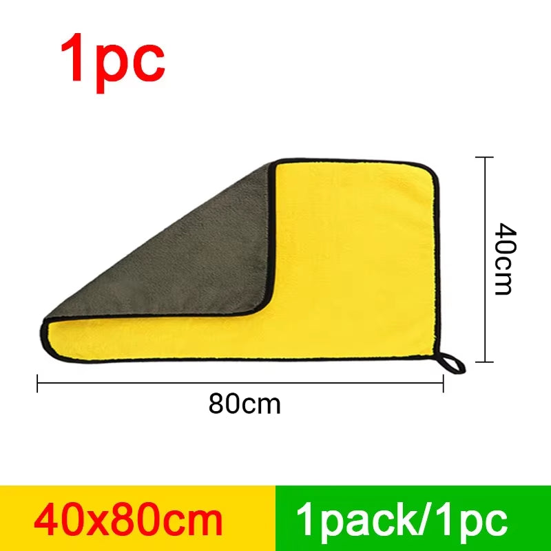 Load image into Gallery viewer, SEAMETAL Microfiber Car Washing Towel 400GSM Double-Sided Coral Velvet Clean Towels High Water Absorption Car Wash Drying Cloth