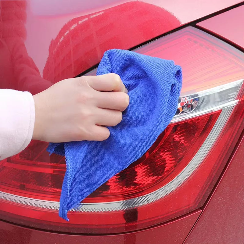 Load image into Gallery viewer, 1Pcs 30*30CM Blue Microfiber Car Cleaning Towels Kitchen Wash Auto Home Cleaning Wash Clean Cloth Superfinefiber