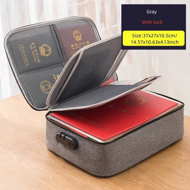 Load image into Gallery viewer, Document Storage Bag Organizer Boxes Bins Baskets Drawer Container Home Storage