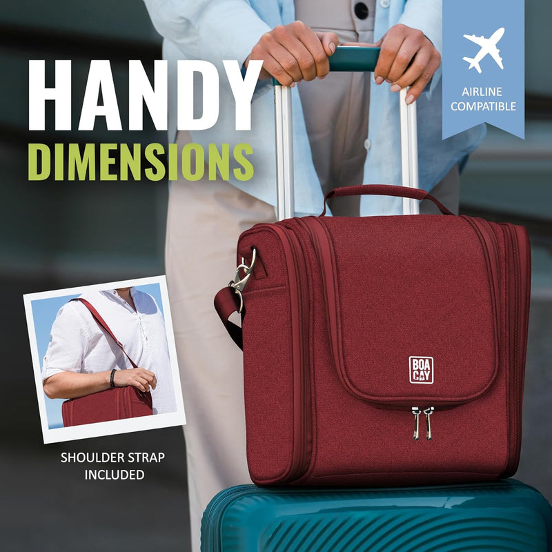 Load image into Gallery viewer, Extra Large Hanging Travel Toiletry Bag for Women & Men