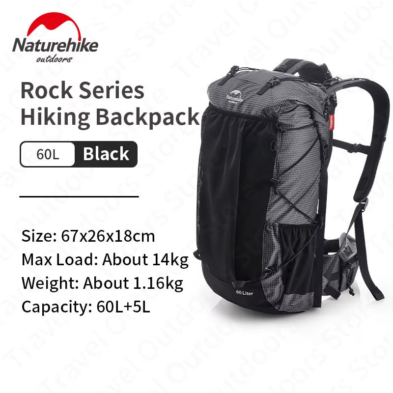 Load image into Gallery viewer, Ultralight Backpack with Frame Waterproof Travel Bag Men Women Camping Climbing Hiking with Rainproof Cover 45L/65L