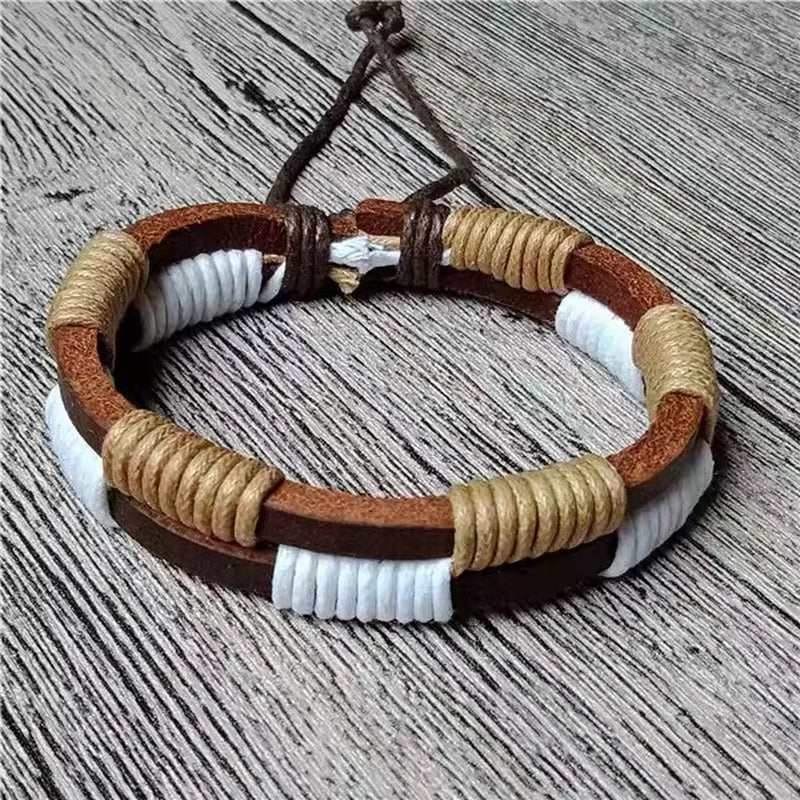 Load image into Gallery viewer, Leather Bracelets for Women Men Jewelry Handmade Wing Charm Pulseira Masculina Pulseira Feminina Bileklik Bracelet Men Femme New