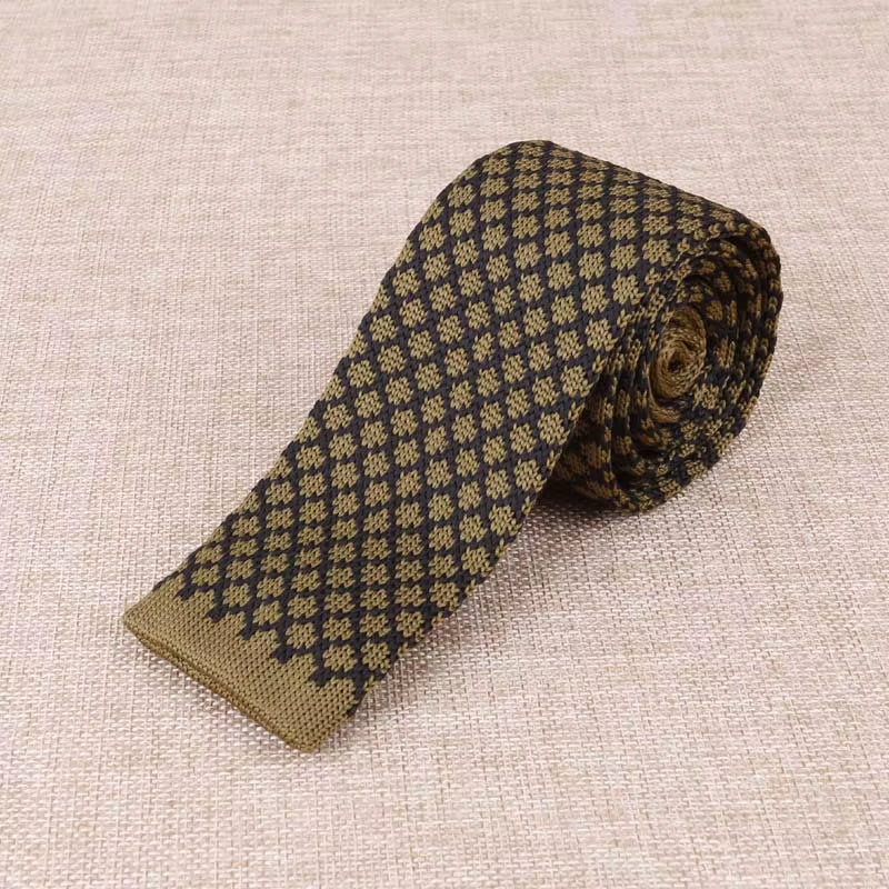 Load image into Gallery viewer, Brand New Men'S Knitted Fashion Tie Features Narrow Version Flat Head