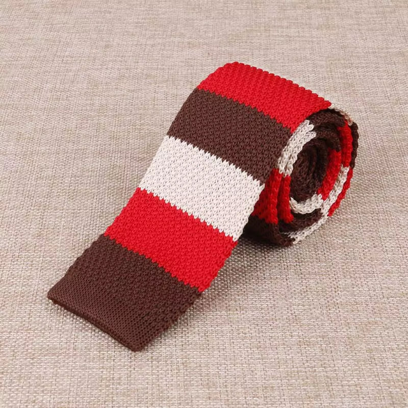 Load image into Gallery viewer, Brand New Men'S Knitted Fashion Tie Features Narrow Version Flat Head
