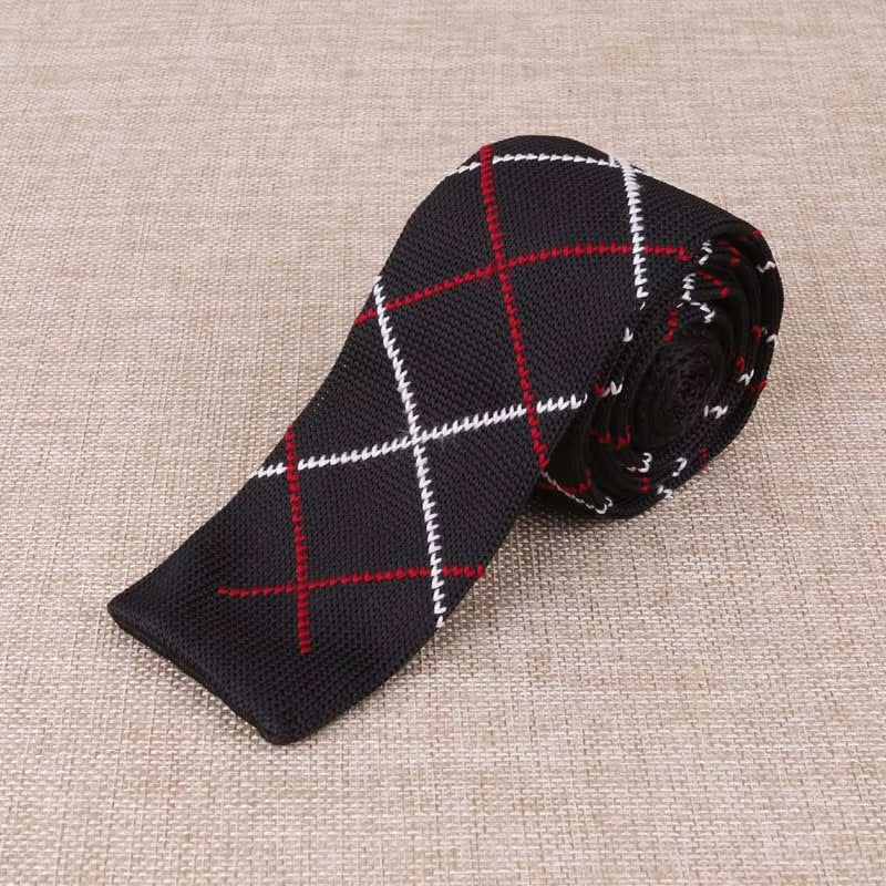 Load image into Gallery viewer, Brand New Men'S Knitted Fashion Tie Features Narrow Version Flat Head