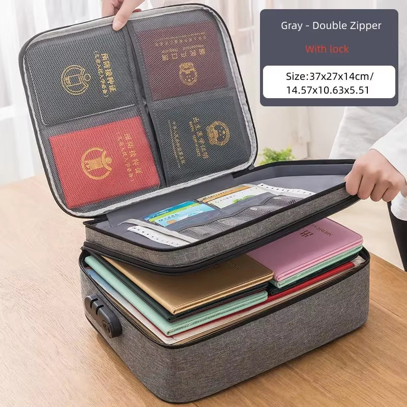 Load image into Gallery viewer, Document Storage Bag Organizer Boxes Bins Baskets Drawer Container Home Storage