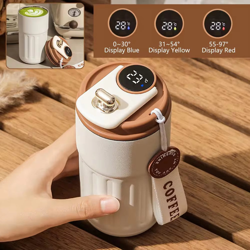 Load image into Gallery viewer, Smart Thermos Bottle LED Temperature Display Coffee Cup 316 Stainless Steel Tumbler Mug Portable Vacuum Flasks Thermoses