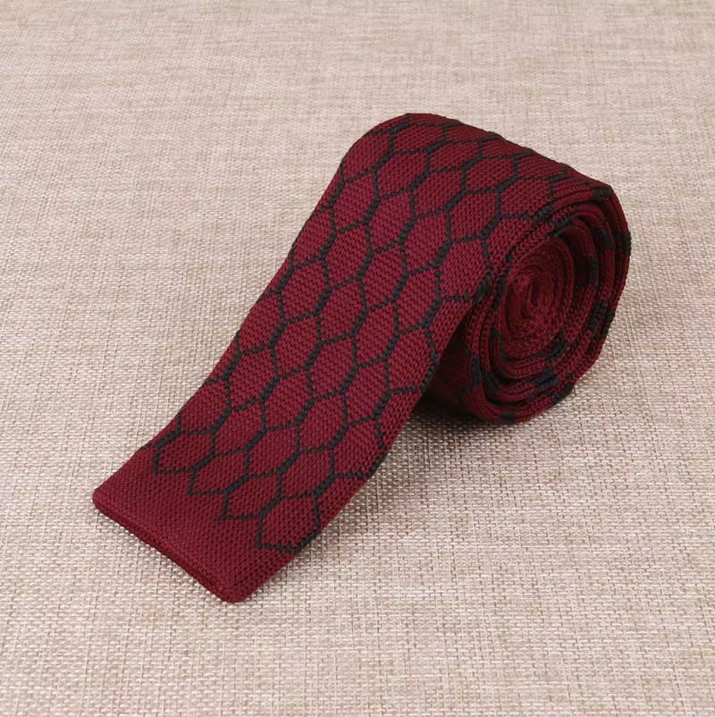 Load image into Gallery viewer, Brand New Men'S Knitted Fashion Tie Features Narrow Version Flat Head