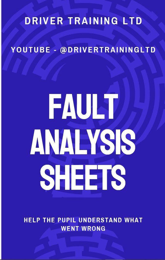 ADI Part 3 Fault Analysis worksheet -  ADI Part 3 Fault Analysis Worksheet for driving instructors with ADI Part 3 or ADI Standards Check,-Driver Training Ltd
Are you unsure of how to do FAULT ANALYSIS?
Do you want to Improve your Fault Analysis?
These adi part 3 fault analysis worksheets help you to get in the habit of correctly identifying the mistake and then getting an accurate analysis of it