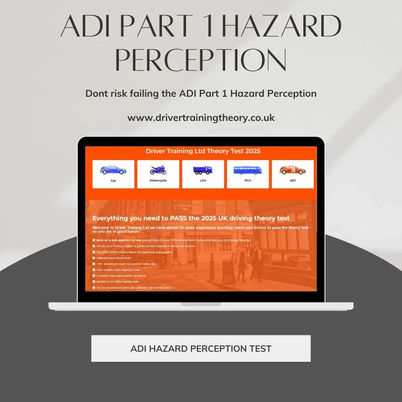 Load image into Gallery viewer, ADI Part 1 Hazard Perception test prep for UK driving instructors with theory test resources and practice clips