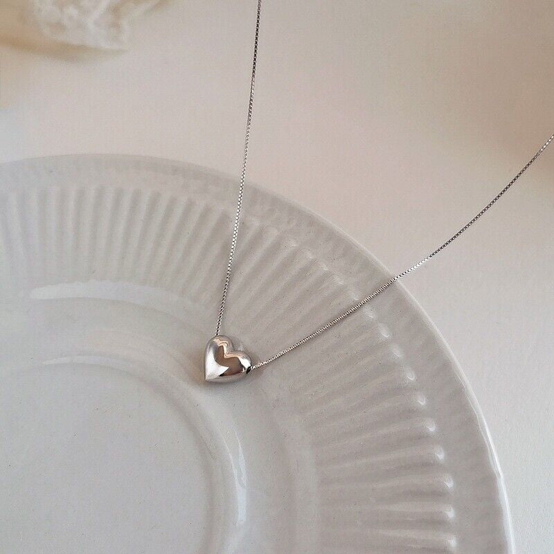 Load image into Gallery viewer, Beautiful Heart Pendant Necklace 925 Sterling Silver Women Girls Jewellery Gift