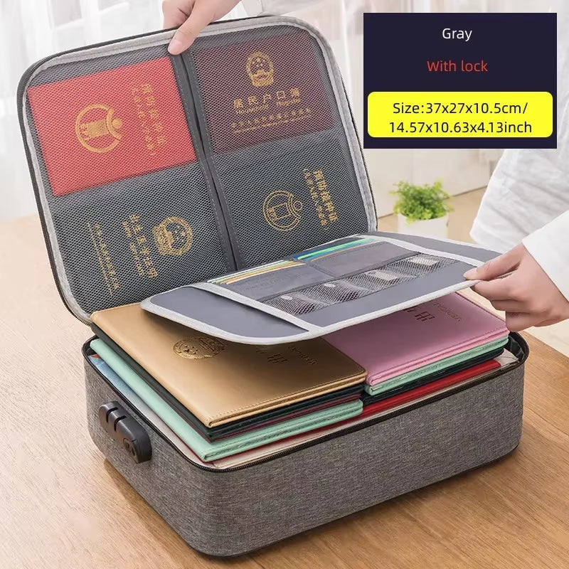 Load image into Gallery viewer, Document Storage Bag Organizer Boxes Bins Baskets Drawer Container Home Storage