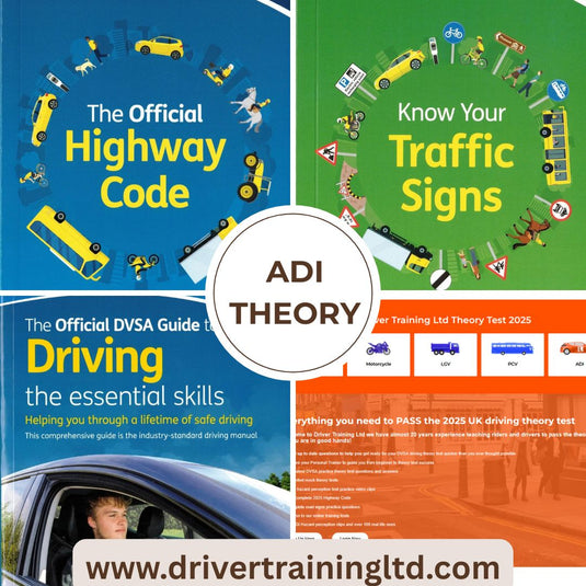 Theory Test 2025 UK Books - The ultimate Bundle for passing your theory test
**PLUS FREE ACCESS FOR 6 MONTHS TO OUR THEORY TEST WEBSITE - www.drivertrainingtheory.co.uk**
Theory test books 2025 uk - Theory test revision at its ultimate
A 3 book pack to help your theory test revision, Pass your theory test first time.
This Ultimate UK Driving Theory Test Books pack contains