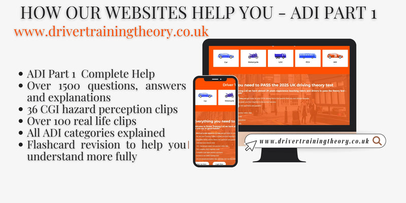 Load image into Gallery viewer, ADI Part 1 training resources with theory test help, hazard clips, and flashcards for UK driving instructors