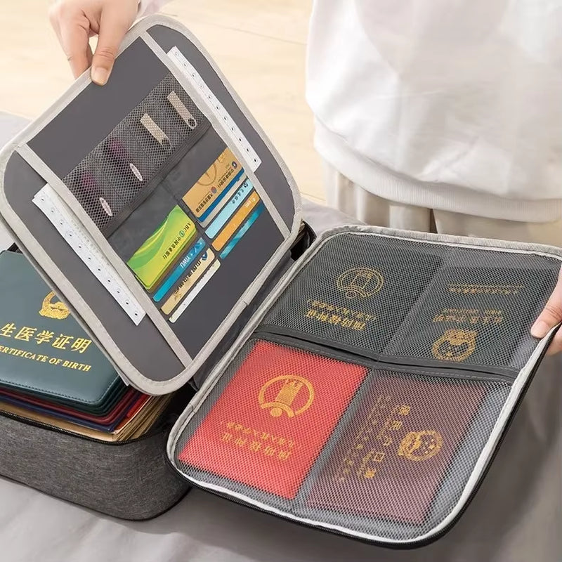 Load image into Gallery viewer, Document Storage Bag Organizer Boxes Bins Baskets Drawer Container Home Storage