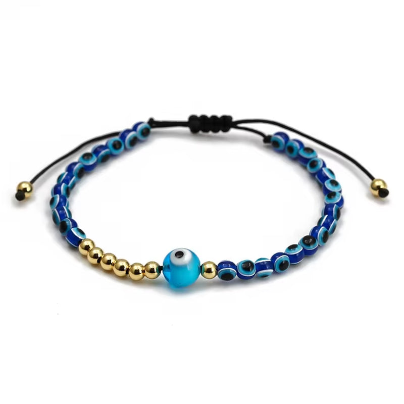 Load image into Gallery viewer, Fatima Hamsa Hand Bracelet Blue Evil Eye Charms Bracelets & Bangles