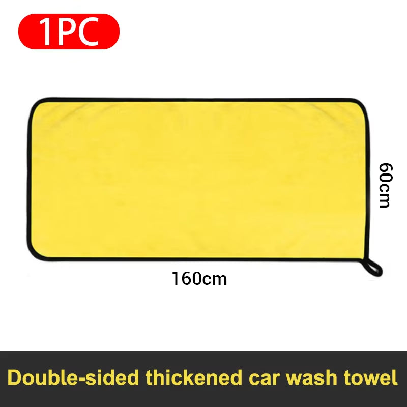 Load image into Gallery viewer, SEAMETAL Microfiber Car Washing Towel 400GSM Double-Sided Coral Velvet Clean Towels High Water Absorption Car Wash Drying Cloth