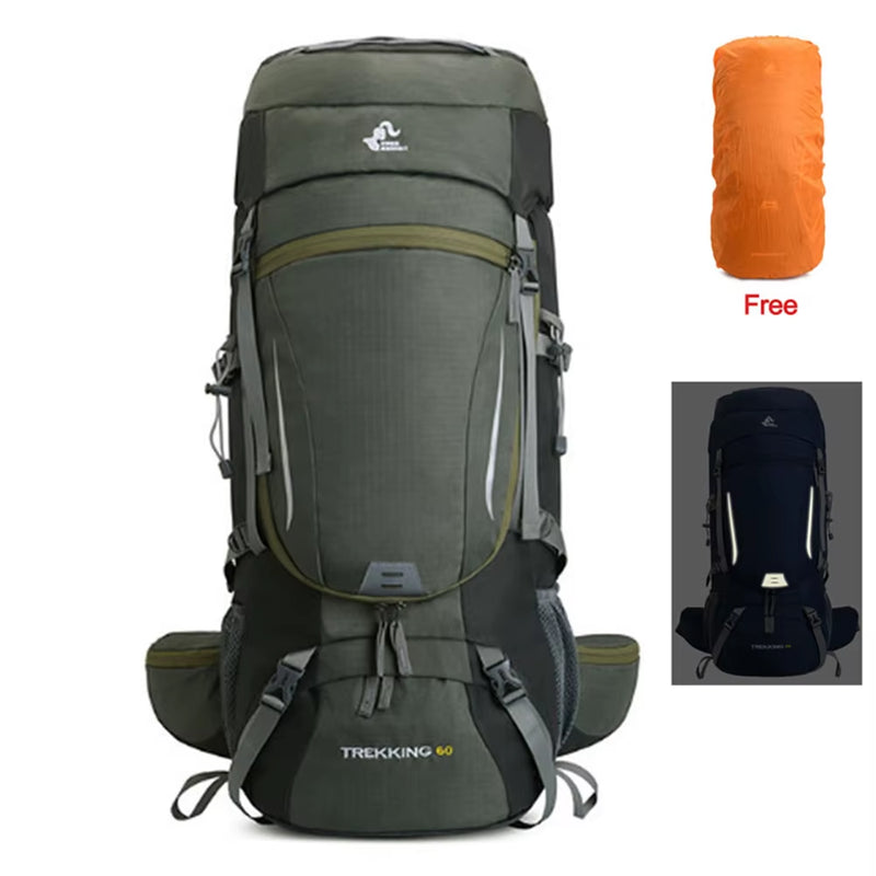 Load image into Gallery viewer, Men'S 60L Large Hiking Mountaineering Backpack Climbing Hiking