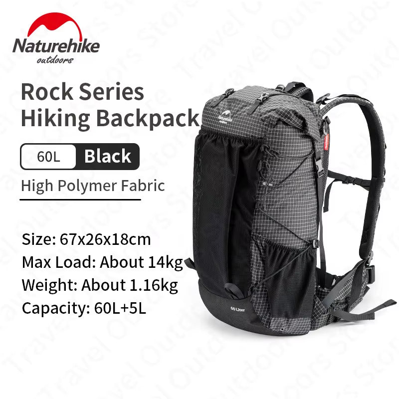 Load image into Gallery viewer, Ultralight Backpack with Frame Waterproof Travel Bag Men Women Camping Climbing Hiking with Rainproof Cover 45L/65L