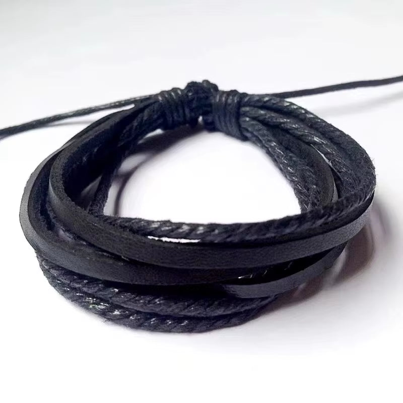 Load image into Gallery viewer, Leather Bracelets for Women Men Jewelry Handmade Wing Charm Pulseira Masculina Pulseira Feminina Bileklik Bracelet Men Femme New