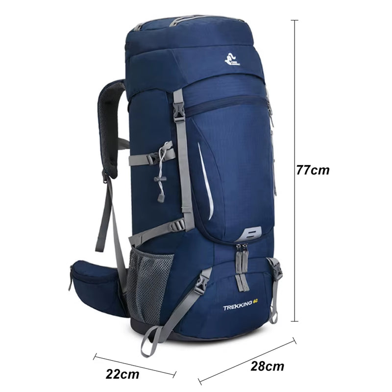 Load image into Gallery viewer, Men'S 60L Large Hiking Mountaineering Backpack Climbing Hiking