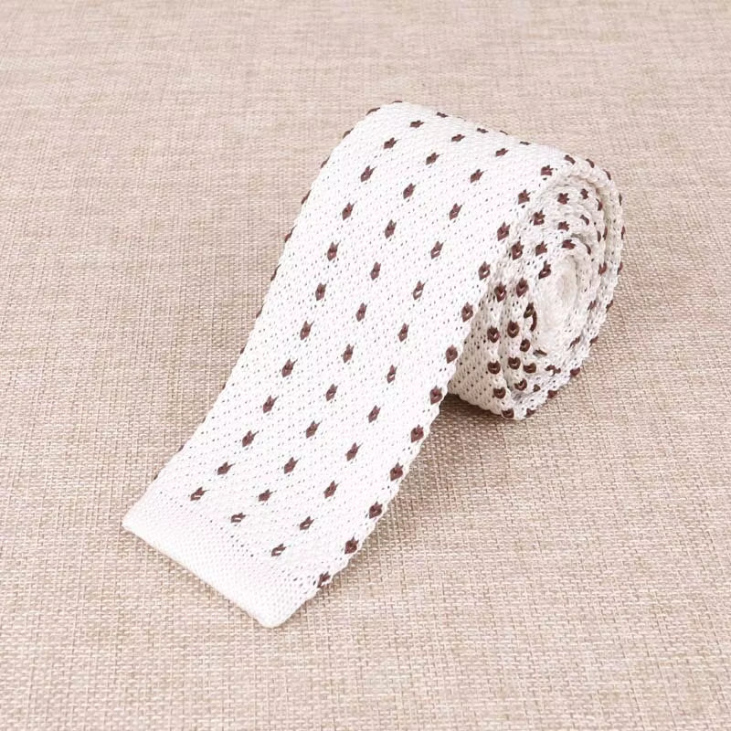 Load image into Gallery viewer, Brand New Men'S Knitted Fashion Tie Features Narrow Version Flat Head