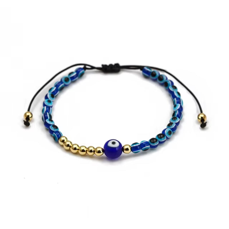 Load image into Gallery viewer, Fatima Hamsa Hand Bracelet Blue Evil Eye Charms Bracelets & Bangles