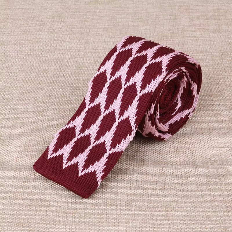 Load image into Gallery viewer, Brand New Men'S Knitted Fashion Tie Features Narrow Version Flat Head