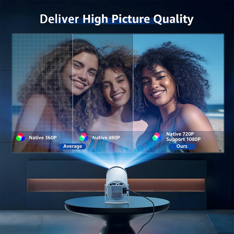 Load image into Gallery viewer, Home HD Projector Bluetooth Portable Mini 4K Mini Phone Y5S Home Theater Projector