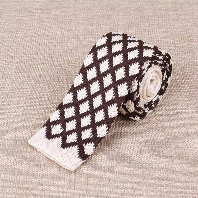 Load image into Gallery viewer, Brand New Men'S Knitted Fashion Tie Features Narrow Version Flat Head
