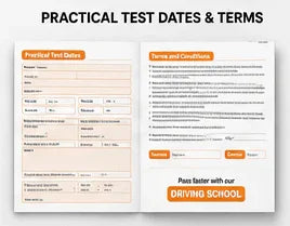 Load image into Gallery viewer, Driving Lessons Progress book for Driving Schools Driving Lessons Progress Book 10-Pack for Driving Schools - Convenient A5 Size, Progress Cards, Progress Report & Appointment Card,