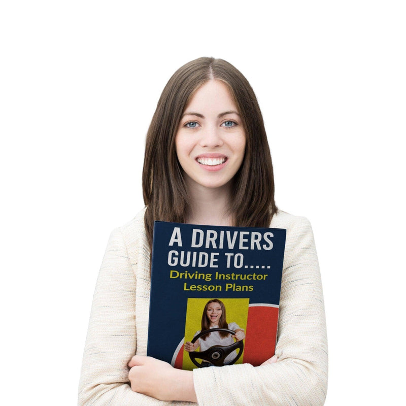 Load image into Gallery viewer, Woman holding 'A Driver's Guide to Driving Instructor Lesson Plans' book for ADI training support