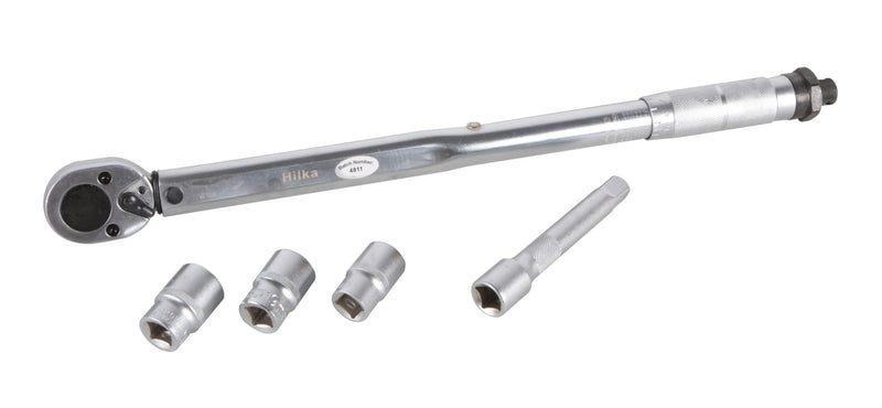 Load image into Gallery viewer, Hilka torque wrench with sockets and extension bar for automotive maintenance and repair
