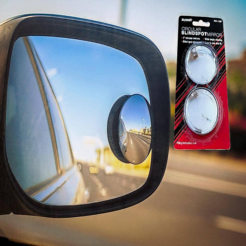 Load image into Gallery viewer, Circular blind spot mirror for car side mirror, wide angle view, easy fit for driving instructors & schools