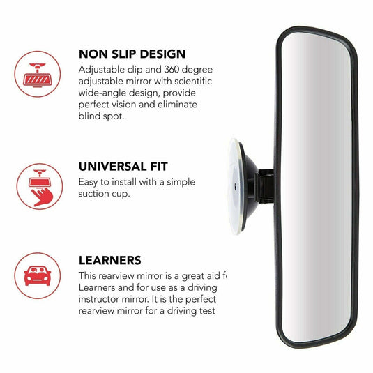 Driving instructor mirror, Driving test mirror