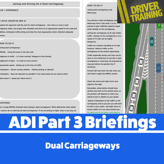 A trainee instructor participating in an ADI Part 3 training course by Driver Training Ltd, practicing how to deliver clear and concise lesson briefings under the supervision of an ORDIT-approved trainer. The course includes online and in-person options tailored to meet the DVSA’s requirements