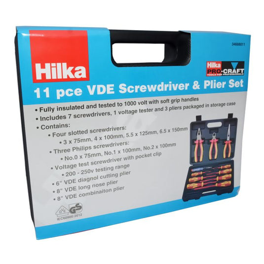 11 pce VDE Screwdriver & Pliers Set