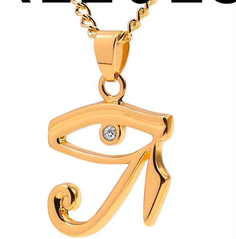 Load image into Gallery viewer, Ancient Egyptian Queen Nefertiti Pharaoh Pendant Necklace Gold Color for Women Men Jewelry Gold Silver Color Hip Hop Jewellery
