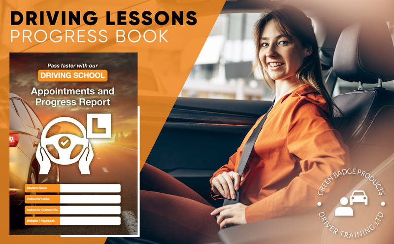 Driving Lessons Progress book for Driving Schools Driving Lessons Progress Book 10-Pack for Driving Schools - Convenient A5 Size,  Progress Cards, Progress Report & Appointment Card,