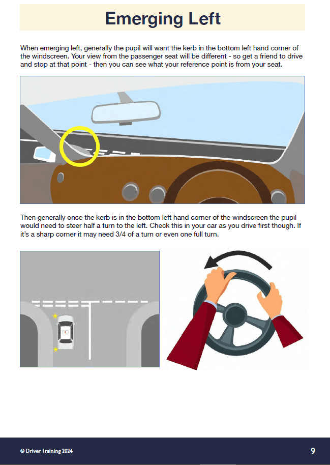 Driving Tips Reference Points Driving Instructor Reference Points Guide A5 – Driver Training Ltd